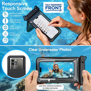 Étui flottant étanche IPX8 personnalisé avec logo pour <span class=keywords><strong>iPhone</strong></span> 17/16/15 Pro Max, double compartiment - Product Image 5