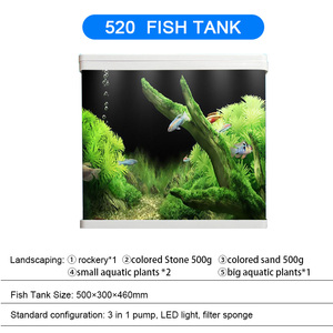 Ofis ev dekorasyon ekolojik peyzaj akvaryum Stand dolabı balık <span class=keywords><strong>tank</strong></span>ı dolapları LED ışık - Product Image 3