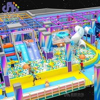Domerry Équipement de terrain de jeu intérieur personnalisé Ensemble de parc d'aventure intérieur pour enfants Ensemble de jeu interactif pour le plaisir