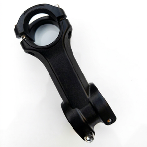 Potence de vélo en aluminium noir haute résistance 90mm +8mm de hauteur pour VTT usiné, tube de direction 31.8mm, guidon 25.1-26.5mm - Product Image 1