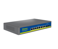 Switch PoE 8+2 10G Uplink 2.5G pour vidéo, routeur, dortoir, maison, usage commercial