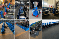 Machine à granulés d'aliments pour animaux en acier au carbone 20, 220V, directement de l'usine, pour la production d'aliments à base de paille pour bovins, poulets et chèvres