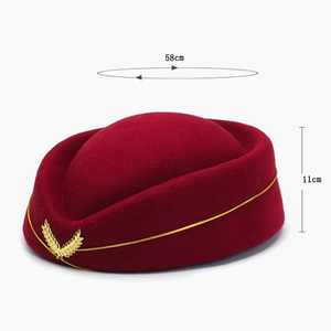 Sombrero de Senderismo, Boina de Azafata, Sombrero para Mujeres Azafatas, Gorra de Uniforme Formal para Fiesta, Accesorio de Disfraz, Sombreros de Fiesta, Disfraz - Product Image 6