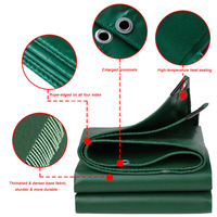 Bâche imperméable Jigao, taille standard 6m x 6m (20ft x 20ft), pour rideau de poulailler