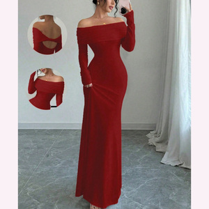 Vestido de Fiesta Largo Elegante y Formal para Mujer, de Poliéster Ecológico, sin Espalda, de IStapromo Gifts - Product Image 1