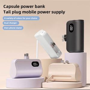 Mini Banco de Energía de 5000 mAh con Doble Cabezal PD22.5W, Pantalla Digital de 10000 mAh, Banco de Energía Móvil de Emergencia - Product Image 3