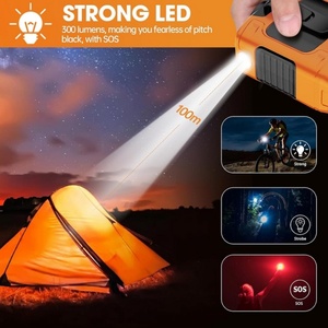 Portable 10000mah Wearable Fan LED Leafless Waist Clip <b>Three</b>-Speed Indoor/Outdoor Travel Cooling Fan Emergency Power Battery - Product Image 6