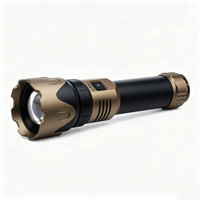 Linterna de 1200 lúmenes, antorcha de larga distancia, 20W LED, USB C, recargable, banco de energía, resistente al agua, luz de seguridad para caza al aire libre