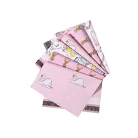 만화 배달 가방 Kawaii 간단한 다채로운 방수 플라스틱 메일 링 가방
