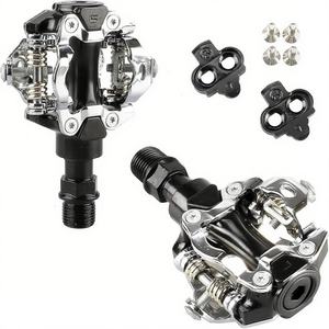 Pedales Sellados de Aluminio Fundido CNC Cr-Mo Compatibles con <span class=keywords><strong>Shimano</strong></span> SPD para Bicicleta de Montaña con <span class=keywords><strong>Calas</strong></span> - Product Image 2