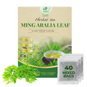Thé aux feuilles d'Aralia Ming NMPT de qualité supérieure, 100% naturel, séché, sachets de 2g (40 sachets/boîte) - Product Image 5