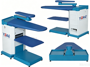 Table à repasser à aspiration YBAO avec bras auxiliaire, planche de pressage industrielle pour le repassage à la vapeur - Product Image 4