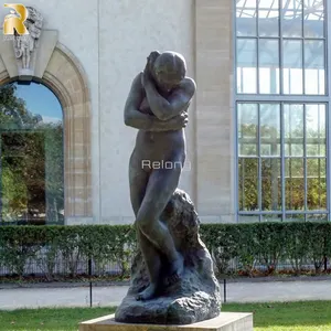 जीवन आकार उच्च गुणवत्ता Rodin द्वारा सार्वजनिक कला प्रसिद्ध कांस्य ईव मूर्तिकला