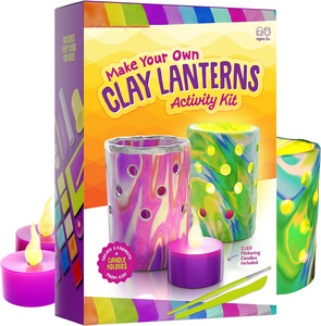 Kit de Manualidades para Hacer Faroles de Arcilla Luminosos, Juguetes Creativos de Plastilina, Kit de Manualidades para Preadolescentes y Adolescentes, Proyectos de Arte para Niños - Product Image 1