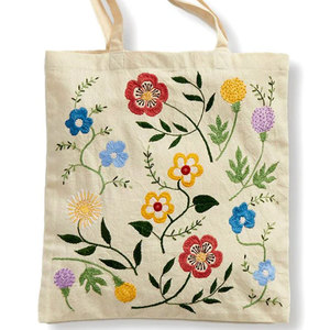 กระเป๋าผ้าฝ้ายเย็บปักสวยงามเป็นมิตรต่อสิ่งแวดล้อมออกแบบได้ตามต้องการ - Product Image 2