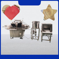 Machine à gaufres industrielle automatique en acier inoxydable / Ligne de production de cornets à gaufres / Machine à fabriquer des biscuits gaufrettes numériques
