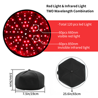 Casco Ajustable AZURE con Terapia de Luz Roja LED Pulsada de 660nm y 830nm, Tres Niveles de Brillo, Uso Doméstico