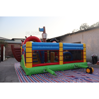 Vente chaude Parc de jeux commercial Parcours d'obstacles Château gonflable Thème licorne