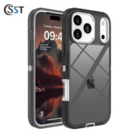 Coque de protection transparente antichoc 3 couches OEM/ODM pour iPhone 17 18 Pro Max