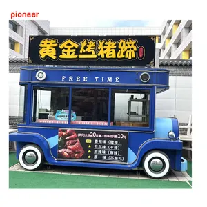 A buon mercato commerciale Mobile cucina gelato Hot Dog carrello con Fast Food snack Big Food Van elettrico Food Truck per la vendita