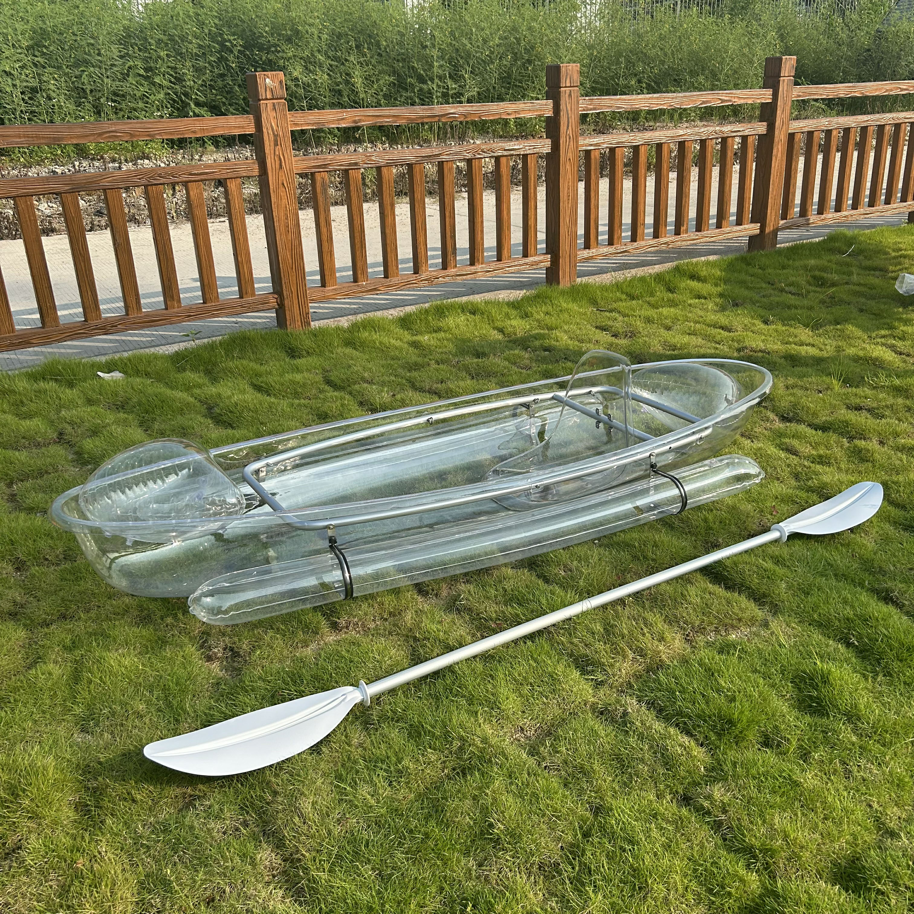 Ponton latéral simple pour bateau, couleur transparente, flottabilité de 100 kg.