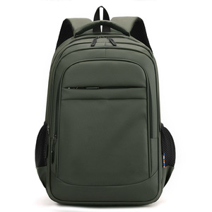 Men's Business <b>Backpack</b> <b>Large</b> Capacity 20-35L Computer Interlayer For Commuting Travel Schoolbag Solid Color Military Green - Product Image 5