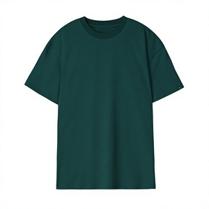 T-shirt Homme Oversize à Manches Courtes, Coton Lourd 220 GSM, Épaules Tombantes, Logo Personnalisé, Streetwear Hip Hop, Séchage Rapide - Product Image 1