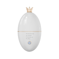 Nettoyeur de pores ultrasonique 4-en-1 avec ions et nutriments, appareil raffermissant pour la peau