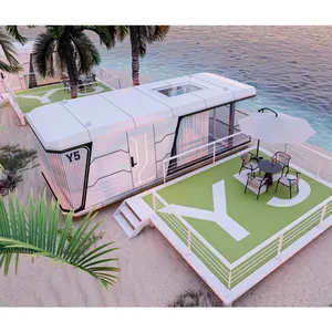 Modernes Luxus-Stahl-Festhaus Kapselhaus tragbares mobiles Hotel Resort Ferienkabine
