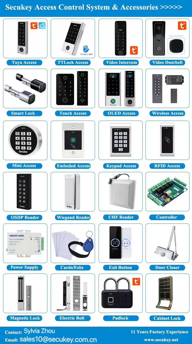 Secukey H1 Waterproof Bluetooth TTlock Access Control Keypad for Smart  Security Doorbell and Keyless Entry