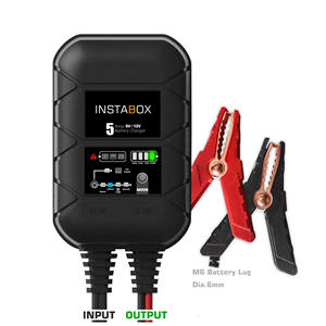 INSTABOX Chargeur intelligent <span class=keywords><strong>12V</strong></span> <span class=keywords><strong>6V</strong></span> pour <span class=keywords><strong>moto</strong></span>, entretien et charge au coup de pouce pour batteries au plomb et au lithium - Product Image 2