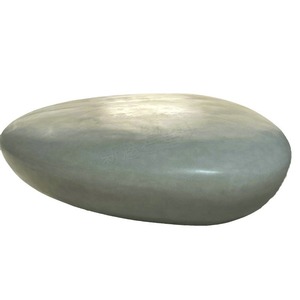 Nuevos Materiales de Construcción de Piedra, Banco de GRC con Forma de Guijarro, Gris, Alta Resistencia, Uso Interior y Exterior - Product Image 4