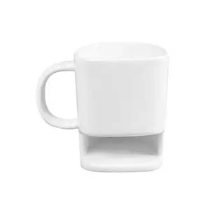 copos bonitos sobremesas Suppliers-Caneca de cerâmica criativa de bolso, xícaras de café leite sobremesa 250ml