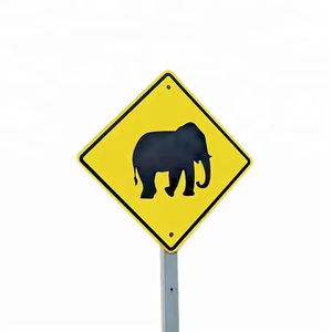 طباعة مخصصة لافتات كبيرة الحجم العلامة التجارية العالمية الشهيرة الهند الطريق الأمن تحذير تحذير علامة معدنية للشارع - Product Image 4