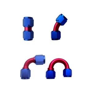 Haofa <b>Double</b> Internal Thread Connector AN Aluminum <b>Adapter</b> For Oil Cooling System Retrofit Upgrade - Product Image 1