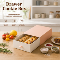 Boîte à biscuits personnalisée en carton écologique pour emporter, emballage pour boulangerie