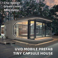 Cabane modulaire préfabriquée en acier de luxe, moderne et écologique, avec forme personnalisée pour utilisation en hôtel en plein air