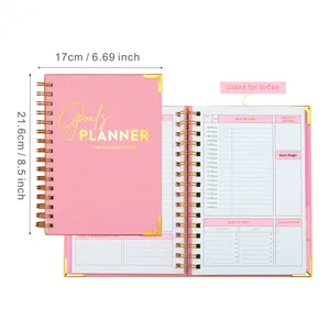 Cuaderno con Encuadernación en Espiral, 2026, Ruso, Inglés, Español, Tapa Dura, Planificador, Caja <span class=keywords><strong>de</strong></span> Regalo - Product Image 1