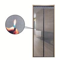 Moustiquaire de porte magnétique moderne en fibre de verre souple, haute qualité, meilleur prix, vente en gros, rideau à fermeture automatique, lavable