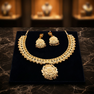 Joyería al por Mayor Chapada en Oro de 14K, 18K y 24K, Joyería de Diseño Tradicional, Conjunto de Collares, Joyería de Latón Rellena de Oro - Product Image 2