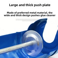 Pistolet à colle structurel électrique manuel de qualité industrielle avec tige de dents en fer demi-ronde à économie de main-d 'œuvre, outil de colle pour verre épaissi
