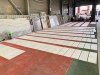 YUSHI Namibie projet de carreaux de marbre blanc intérieur pierre de marbre rhinocéros naturel dalles de marbre blanc