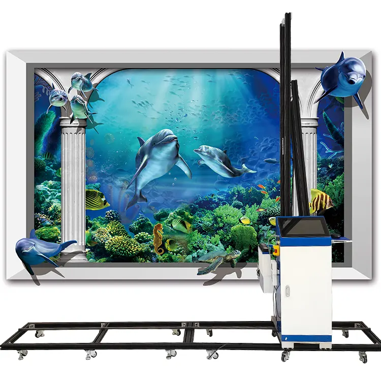 Nuovo prodotto macchina da stampa l130 macchina per verniciatura uv prezzo stampante da parete verticale automatica 3d stampa su parete