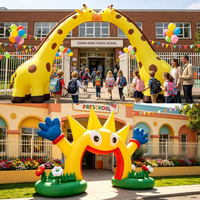 Arche gonflable de clown pour entrée de fête, décoration publicitaire