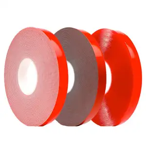 0.4mm 0.5mm 0.8mm 1mm 1.5mm 2mm 3mm Custom Heavy Duty Permanent Bonding Clear Transparent Double Sided Tape For Solar Panels