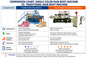 Machine de moulage par injection rotative à 8 postes, optionnelle, haute efficacité, pour la fabrication de bottes de pluie - Product Image 6