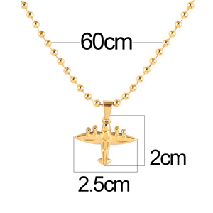 Kalung Liontin Pilot Pesawat Hip Hop Bar Punk <span class=keywords><strong>Rock</strong></span> dari Baja Anti Karat untuk Pria Wanita, Gaya Trendi untuk Hadiah Ulang Tahun - Product Image 6
