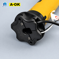 Moteur tubulaire pour stores enrouleurs motorisés A-OK AM45-20/12-R-ES-E-Z, électronique, métallique, Zigbee, batterie lithium intégrée, 45 mm
