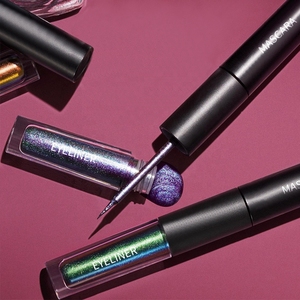 2 in One Mini Metallic Finish Liquid Eyeliner and Mascara Makeup Wholesale Vegan Cruelty Free Double Head Eyeliner Mascara - Product Image 6