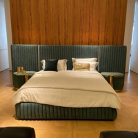 Lit Murphy King Size Moderne de Luxe Haut de Gamme avec Cadre en Tissu Durable – Mobilier de Chambre pour Villa et Maison